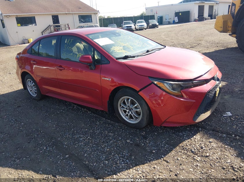 2021 Toyota Corolla VIN JTDEAMDE2MJ020394 IAAI salvage auction — FRONT END, Salvage Title, sold $1,050 on 2026-07-28 (photo 1)