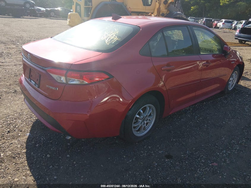 2021 Toyota Corolla VIN JTDEAMDE2MJ020394 IAAI salvage auction — FRONT END, Salvage Title, sold $1,050 on 2026-07-28 (photo 4)