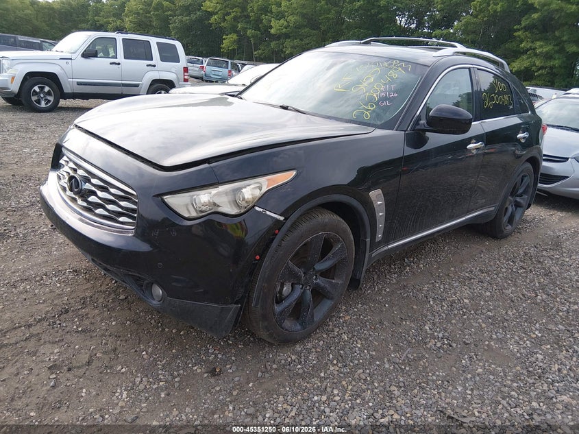 2009 Infiniti Fx50 VIN JNRBS18W59M201237 IAAI salvage auction — FRONT & REAR, Bill Of Sale (New York), sold $550 on 2026-07-14 (photo 2)