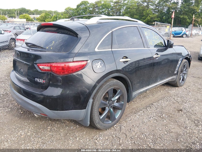 2009 Infiniti Fx50 VIN JNRBS18W59M201237 IAAI salvage auction — FRONT & REAR, Bill Of Sale (New York), sold $550 on 2026-07-14 (photo 4)