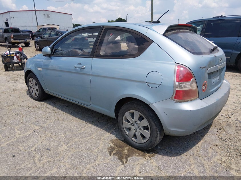 2011 Hyundai Accent VIN KMHCM3AC8BU199852 IAAI salvage auction — NORMAL WEAR, Clear (Georgia), sold $250 on 2026-07-09 (photo 3)