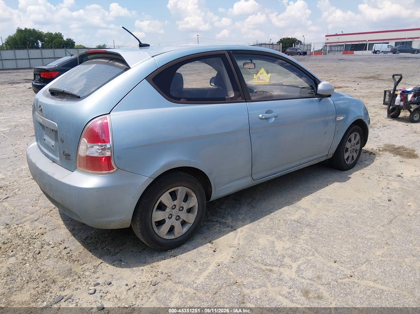 2011 Hyundai Accent VIN KMHCM3AC8BU199852 IAAI salvage auction — NORMAL WEAR, Clear (Georgia), sold $250 on 2026-07-09 (photo 4)