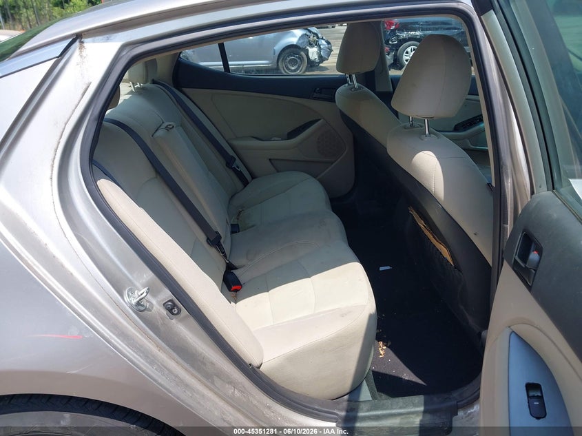 2013 Kia Optima VIN KNAGM4A77D5327927 IAAI salvage auction — FRONT END, Salvage - Greater Than 75% (Maryland), sold $675 on 2026-07-14 (photo 8)