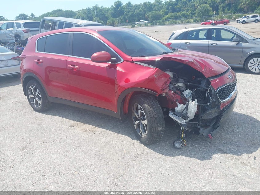 2021 Kia Sportage VIN KNDPM3AC1M7912842 IAAI salvage auction — FRONT END, Salvage Title, sold $2,500 on 2026-07-23 (photo 1)