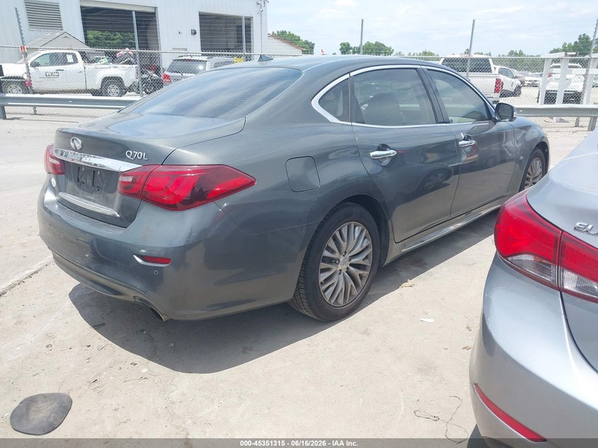 2015 Infiniti Q70 VIN JN1BY1PP8FM600148 IAAI salvage auction — UNDERCARRIAGE, Salvage (North Carolina), sold $3,700 on 2026-07-20 (photo 4)