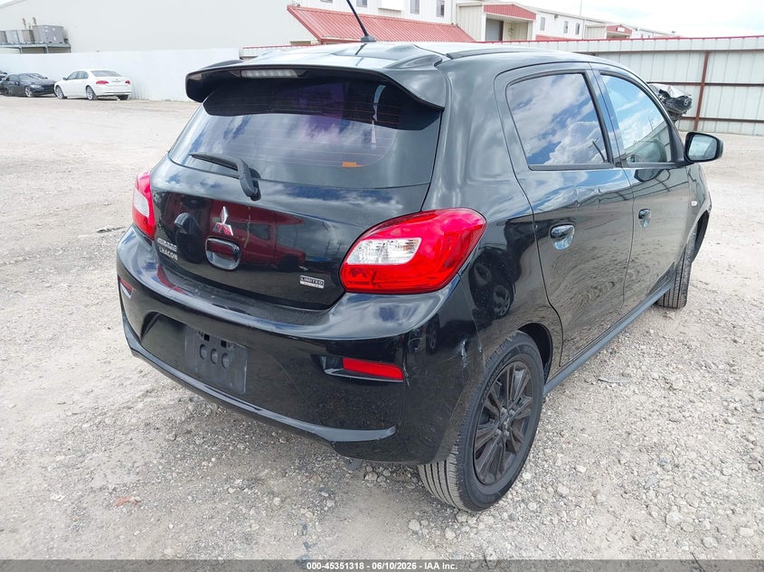 2020 Mitsubishi Mirage VIN ML32A5HJXLH002184 IAAI salvage auction — SIDE, Salvage (Texas), sold $1,500 on 2026-07-30 (photo 4)