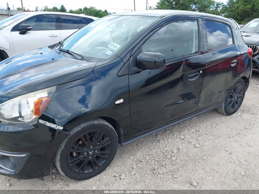 2020 Mitsubishi Mirage VIN ML32A5HJXLH002184 IAAI salvage auction — SIDE, Salvage (Texas), sold $1,500 on 2026-07-30 (photo 6)