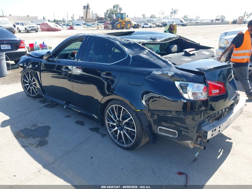 2011 Lexus Is f VIN JTHBP5C22B5008832 IAAI salvage auction — ROLLOVER, Non-Repairable (California), sold $6,100 on 2026-07-08 (photo 3)