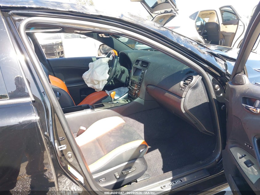 2011 Lexus Is f VIN JTHBP5C22B5008832 IAAI salvage auction — ROLLOVER, Non-Repairable (California), sold $6,100 on 2026-07-08 (photo 5)