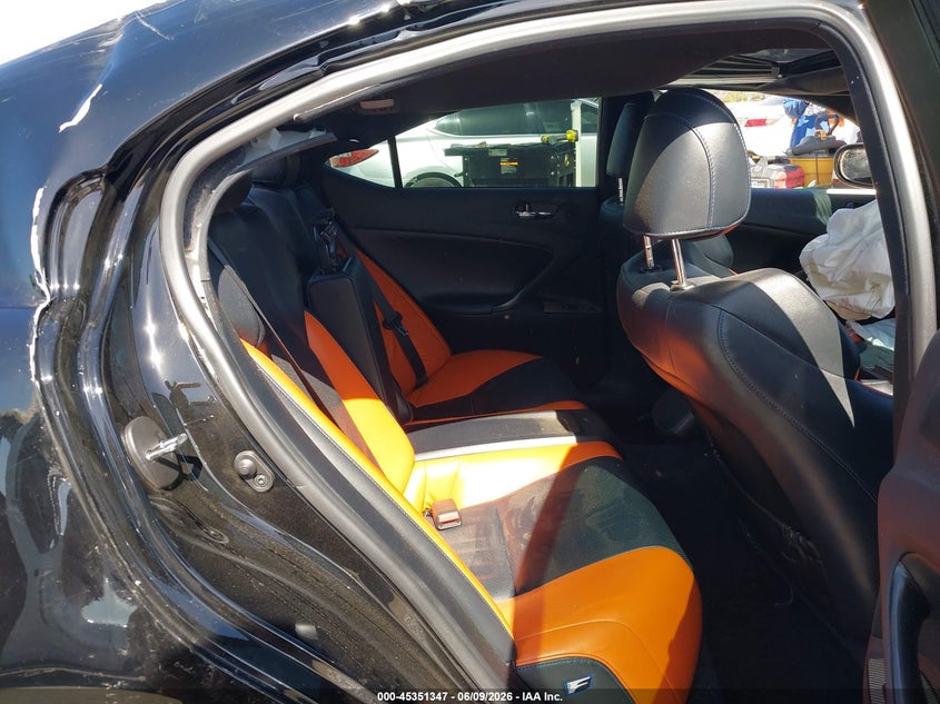 2011 Lexus Is f VIN JTHBP5C22B5008832 IAAI salvage auction — ROLLOVER, Non-Repairable (California), sold $6,100 on 2026-07-08 (photo 8)