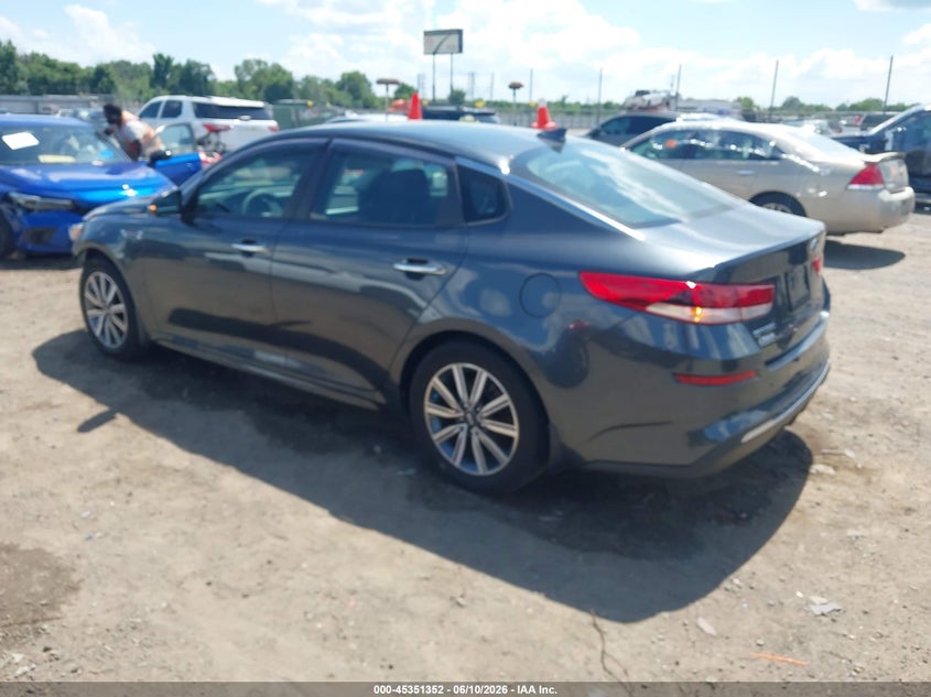 2019 Kia Optima VIN 5XXGT4L31KG376307 IAAI salvage auction — FRONT END, Salvage Title, sold $2,850 on 2026-07-29 (photo 3)