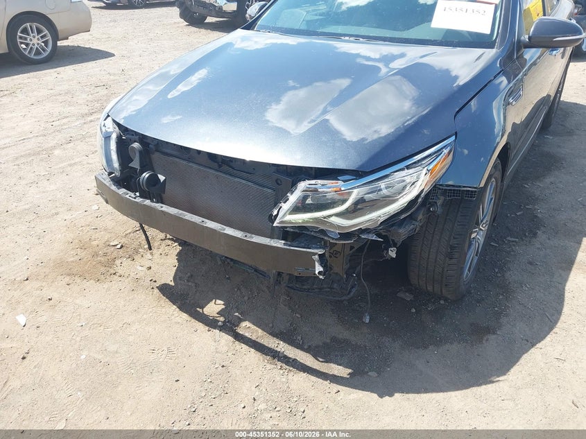 2019 Kia Optima VIN 5XXGT4L31KG376307 IAAI salvage auction — FRONT END, Salvage Title, sold $2,850 on 2026-07-29 (photo 6)