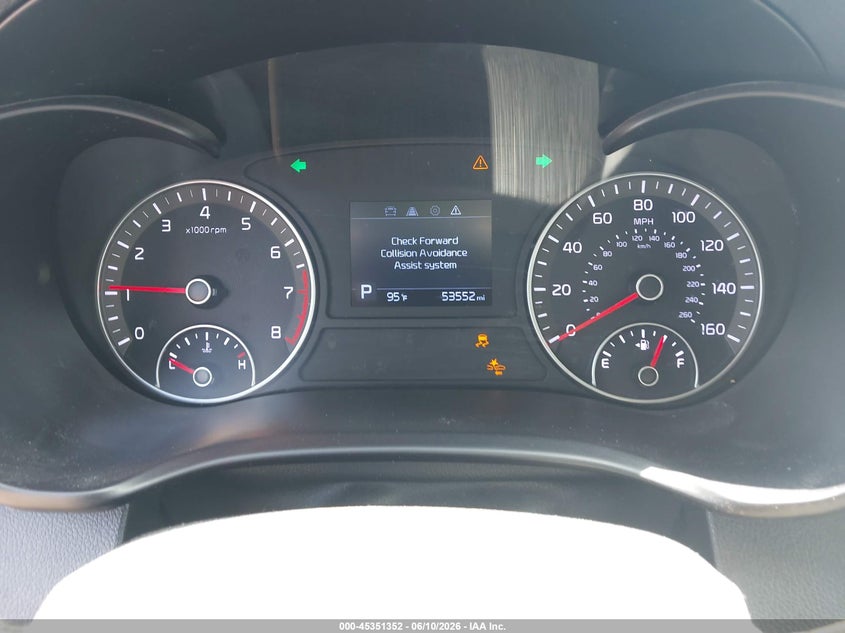 2019 Kia Optima VIN 5XXGT4L31KG376307 IAAI salvage auction — FRONT END, Salvage Title, sold $2,850 on 2026-07-29 (photo 7)