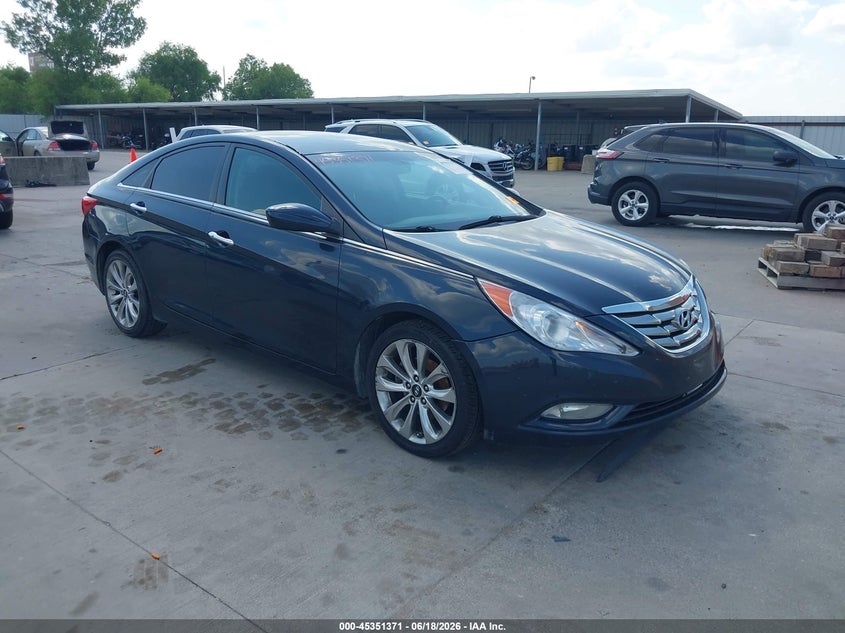 2013 Hyundai Sonata VIN 5NPEC4AC3DH786804 IAAI salvage auction — LEFT SIDE, Salvage (Texas), sold $750 on 2026-07-08 (photo 1)