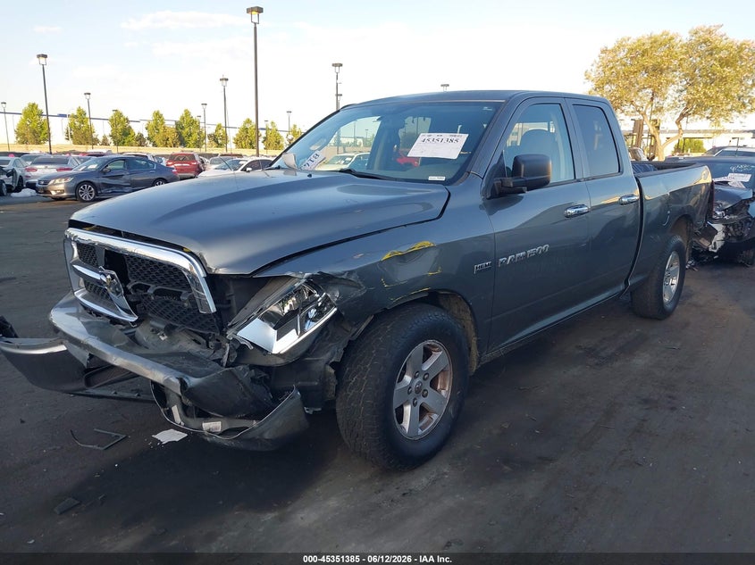 2011 Ram VIN 1D7RB1GTXBS637045 IAAI salvage auction — FRONT & REAR, Salvage Certificate (California), sold $2,950 on 2026-07-31 (photo 2)