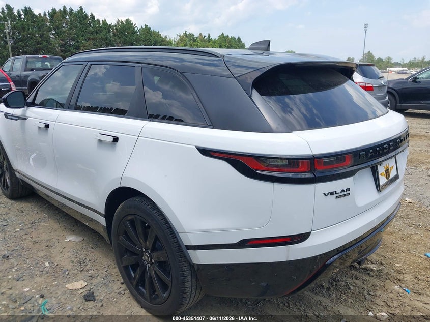 2019 Land rover Range rover velar VIN SALYL2EX8KA219872 IAAI salvage auction — RIGHT FRONT, Salvage (Virginia), sold $11,700 on 2026-07-13 (photo 3)