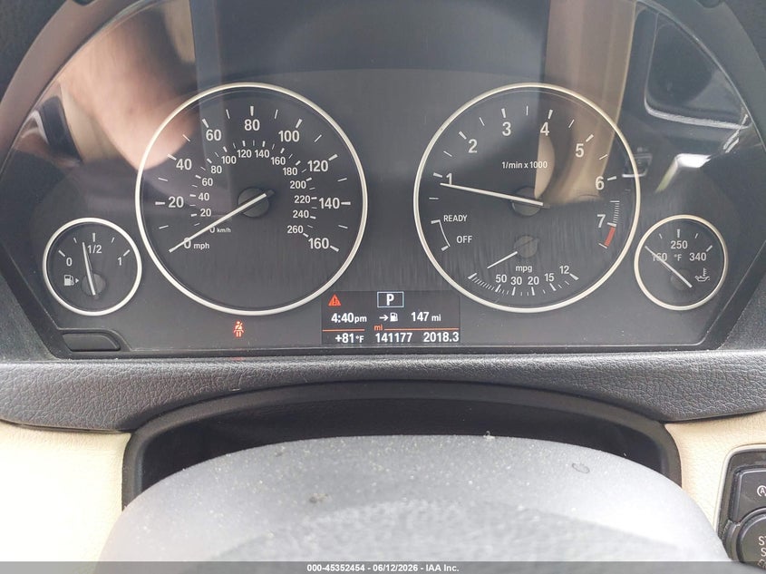 2014 BMW 3er VIN WBA3B3C56EJ978999 IAAI salvage auction — RIGHT FRONT, Salvage (Ohio), sold $1,800 on 2026-07-13 (photo 7)
