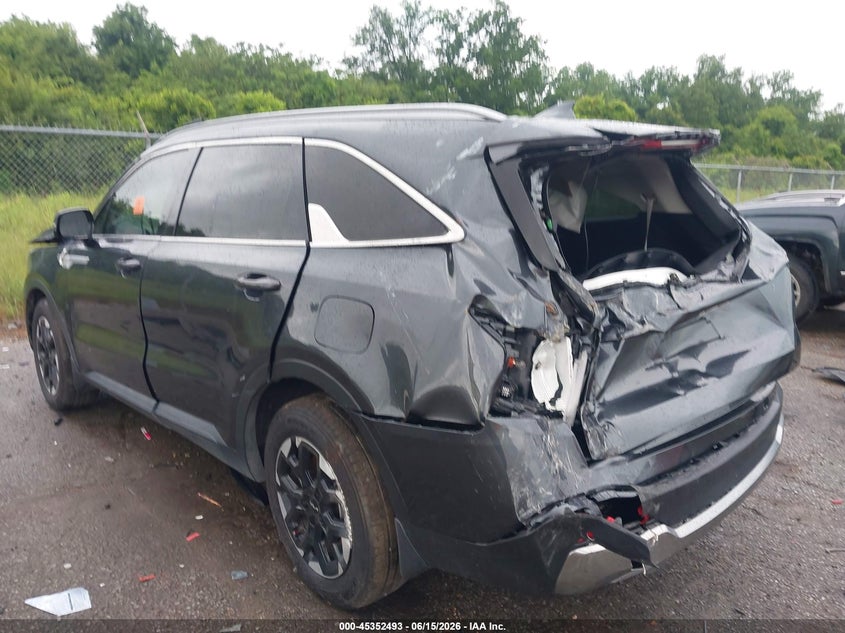2024 Kia Sorento VIN 5XYRL4JC1RG279013 IAAI salvage auction — ROLLOVER, Salvage (Louisiana), sold $2,250 on 2026-07-30 (photo 3)