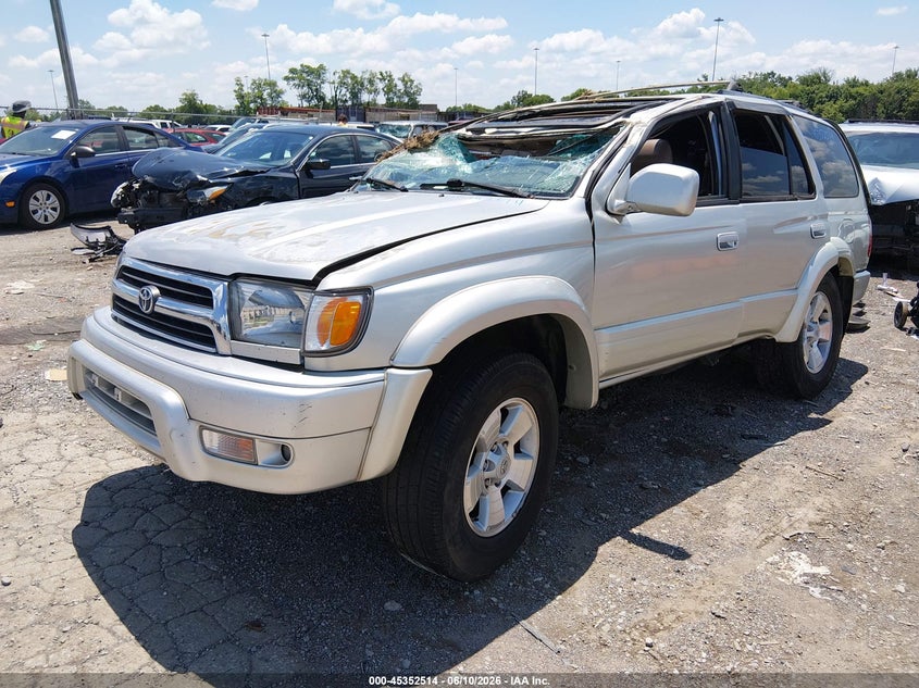 2000 Toyota 4runner VIN JT3GN87R9Y0148036 IAAI salvage auction — ROLLOVER, Clear (Tennessee), sold $350 on 2026-07-16 (photo 2)