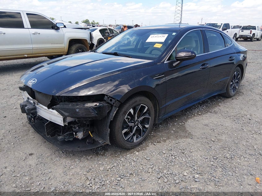 2024 Hyundai Sonata VIN KMHL64JA4RA419434 IAAI salvage auction — FRONT END, Salvage Title, sold $6,100 on 2026-07-29 (photo 2)