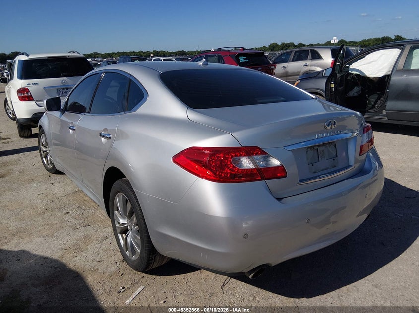 2013 Infiniti M VIN JN1BY1AP6DM511295 IAAI salvage auction — SIDE, Salvage (Texas), sold $125 on 2026-07-28 (photo 3)