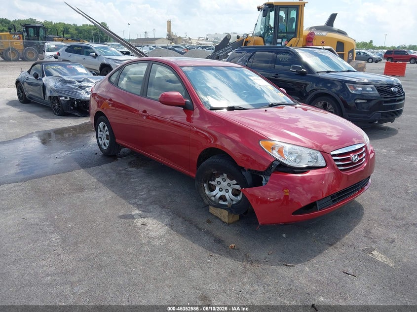 2010 Hyundai Elantra VIN KMHDU4ADXAU984844 IAAI salvage auction — RIGHT FRONT, Salvage (Missouri), sold $450 on 2026-07-28 (photo 1)