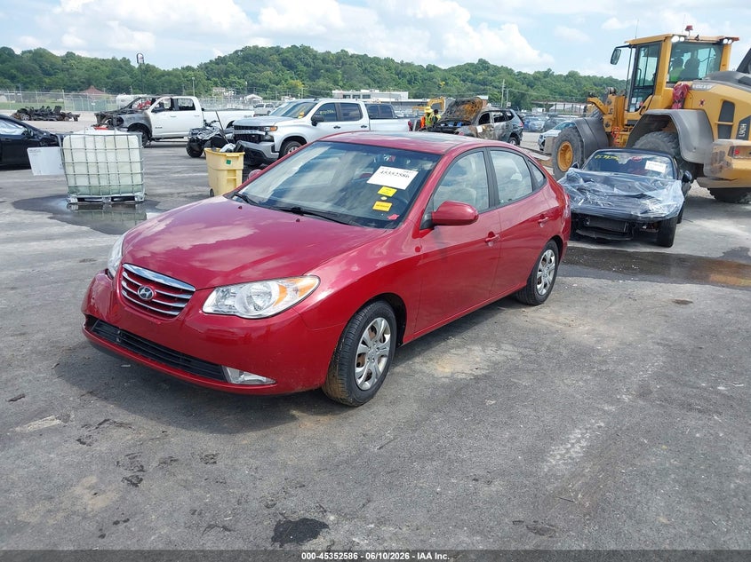 2010 Hyundai Elantra VIN KMHDU4ADXAU984844 IAAI salvage auction — RIGHT FRONT, Salvage (Missouri), sold $450 on 2026-07-28 (photo 2)
