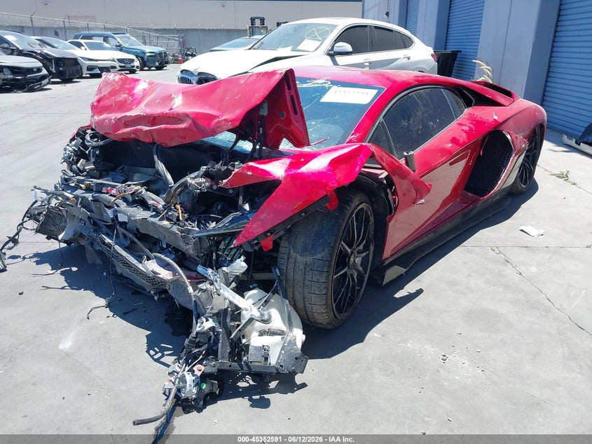 2022 Lamborghini Aventador VIN ZHWUP8ZD1NLA11073 IAAI salvage auction — FRONT END, Salvage Title, sold $283,500 on 2026-07-20 (photo 2)