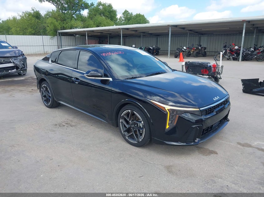 2025 Kia K4 VIN 3KPFW4DE7SE047025 IAAI salvage auction — SIDE, Original (Texas), sold $9,000 on 2026-08-21 (photo 1)