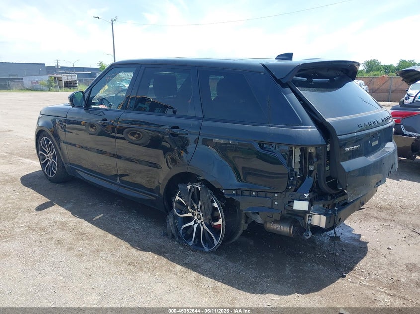 2019 Land rover Range rover sport VIN SALWV2SV7KA847927 IAAI salvage auction — REAR END, Salvage Title, sold $16,300 on 2026-07-23 (photo 3)