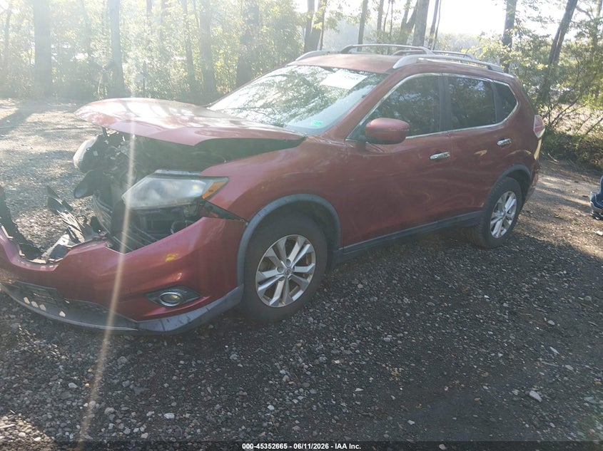 2016 Nissan Rogue VIN KNMAT2MT3GP646601 IAAI salvage auction — FRONT END, Salvage Title, sold $1,100 on 2026-07-14 (photo 2)