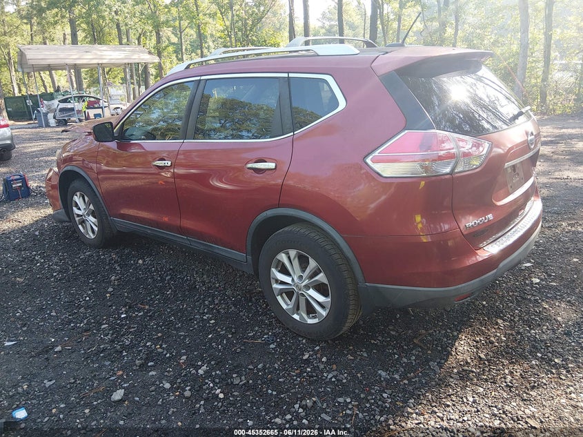 2016 Nissan Rogue VIN KNMAT2MT3GP646601 IAAI salvage auction — FRONT END, Salvage Title, sold $1,100 on 2026-07-14 (photo 3)