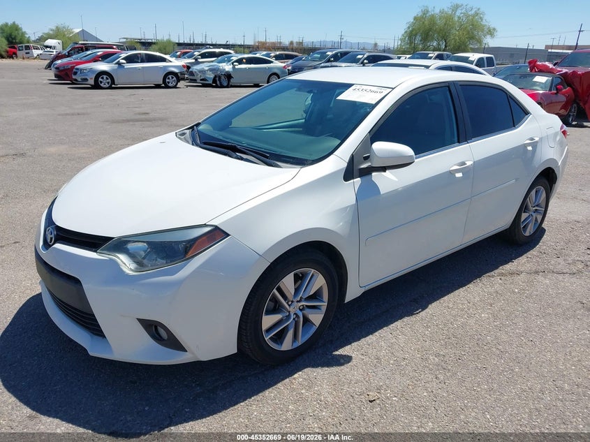 2014 Toyota Corolla VIN 5YFBPRHE3EP123393 IAAI salvage auction — RIGHT SIDE, Salvage (Arizona), sold $3,100 on 2026-07-09 (photo 2)