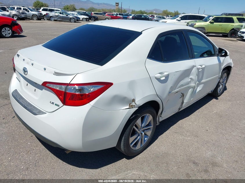 2014 Toyota Corolla VIN 5YFBPRHE3EP123393 IAAI salvage auction — RIGHT SIDE, Salvage (Arizona), sold $3,100 on 2026-07-09 (photo 4)