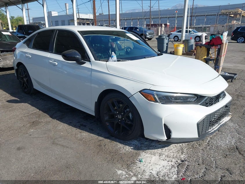 2025 Honda Civic VIN 2HGFE2F5XSH522614 IAAI salvage auction — LEFT SIDE, Salvage (California), sold $8,025 on 2026-07-28 (photo 1)