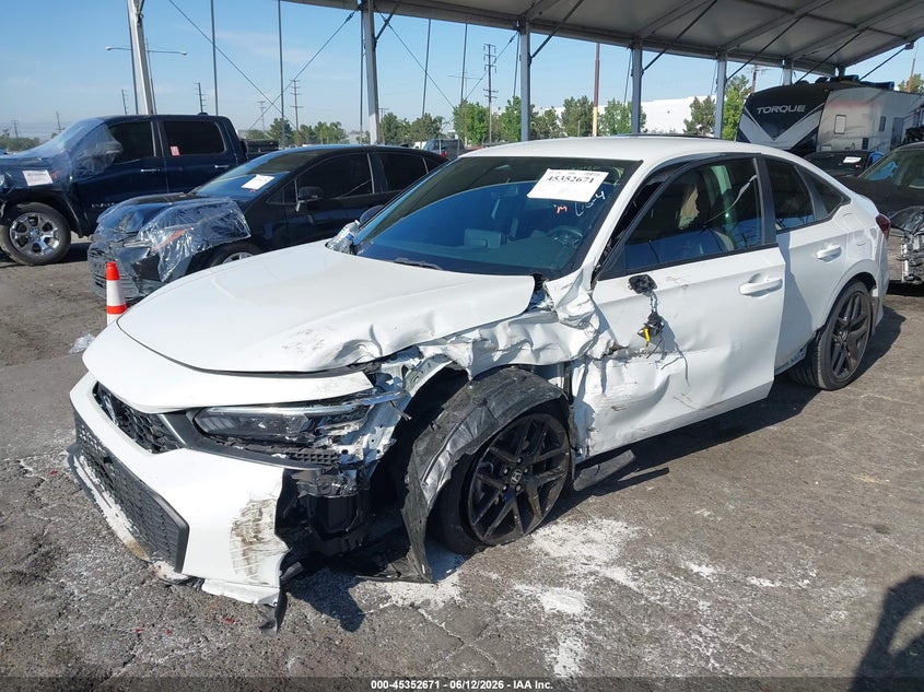 2025 Honda Civic VIN 2HGFE2F5XSH522614 IAAI salvage auction — LEFT SIDE, Salvage (California), sold $8,025 on 2026-07-28 (photo 2)
