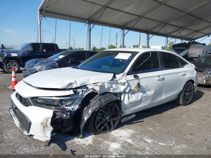 2025 Honda Civic VIN 2HGFE2F5XSH522614 IAAI salvage auction — LEFT SIDE, Salvage (California), sold $8,025 on 2026-07-28 (photo 6)