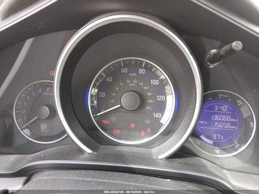 2016 Honda Fit VIN JHMGK5H7XGX020182 IAAI salvage auction — FRONT END, Clear (Virginia), sold $1,550 on 2026-07-06 (photo 7)