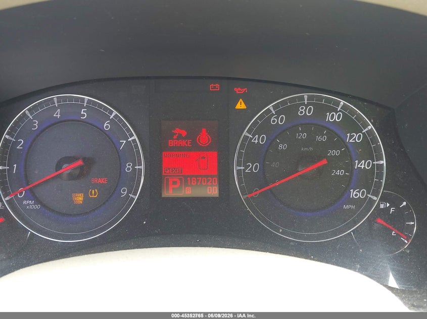 2008 Infiniti Ex VIN JNKAJ09E48M305035 IAAI salvage auction — NORMAL WEAR, Original (Texas), sold $425 on 2026-07-16 (photo 7)