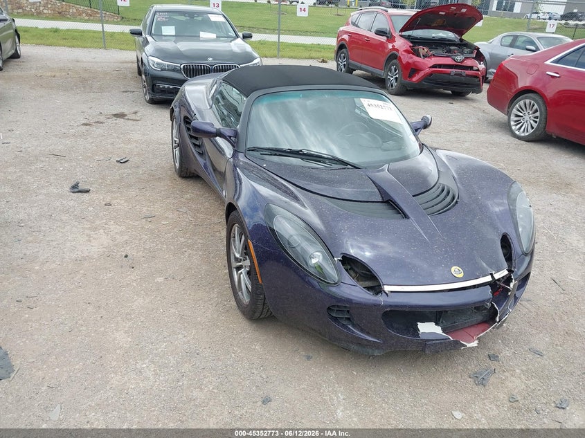 2006 Lotus Elise VIN SCCPC11106HL30569 IAAI salvage auction — FRONT END, Salvage (Texas), sold $15,800 on 2026-08-04 (photo 1)
