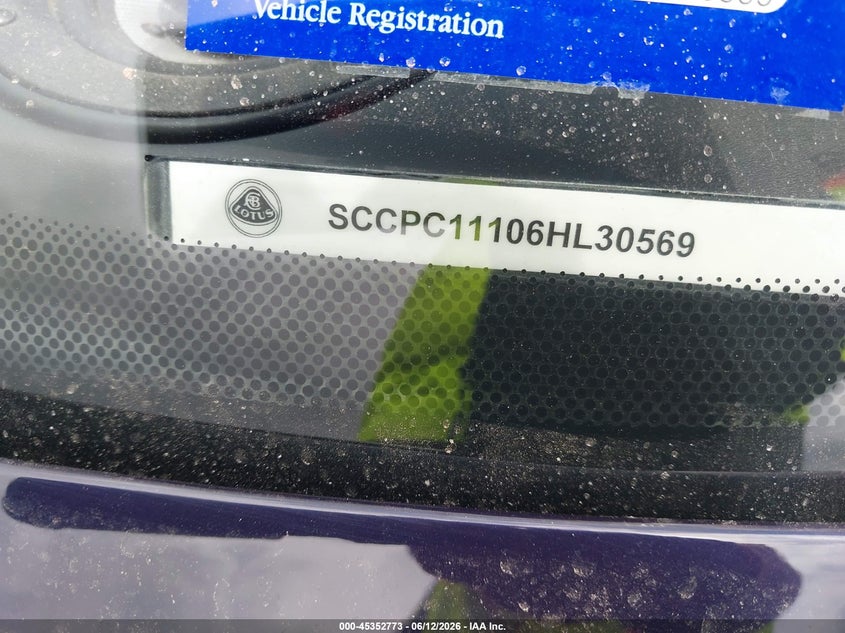 2006 Lotus Elise VIN SCCPC11106HL30569 IAAI salvage auction — FRONT END, Salvage (Texas), sold $15,800 on 2026-08-04 (photo 9)