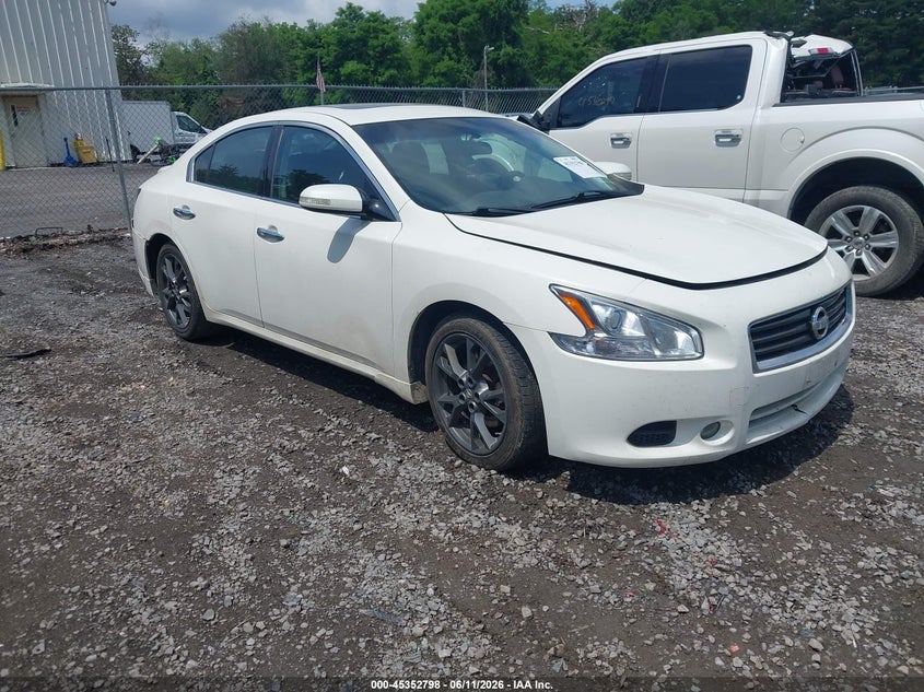 2012 Nissan Maxima VIN 1N4AA5AP8CC866564 IAAI salvage auction — REAR END, Salvage Title, sold $350 on 2026-07-10 (photo 1)
