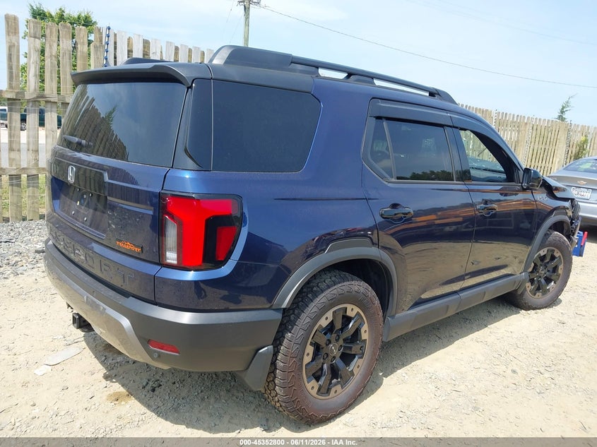 2026 Honda Passport VIN 5FNYF9H81TB040707 IAAI salvage auction — FRONT END, Clear (Virginia), sold $14,950 on 2026-07-20 (photo 4)