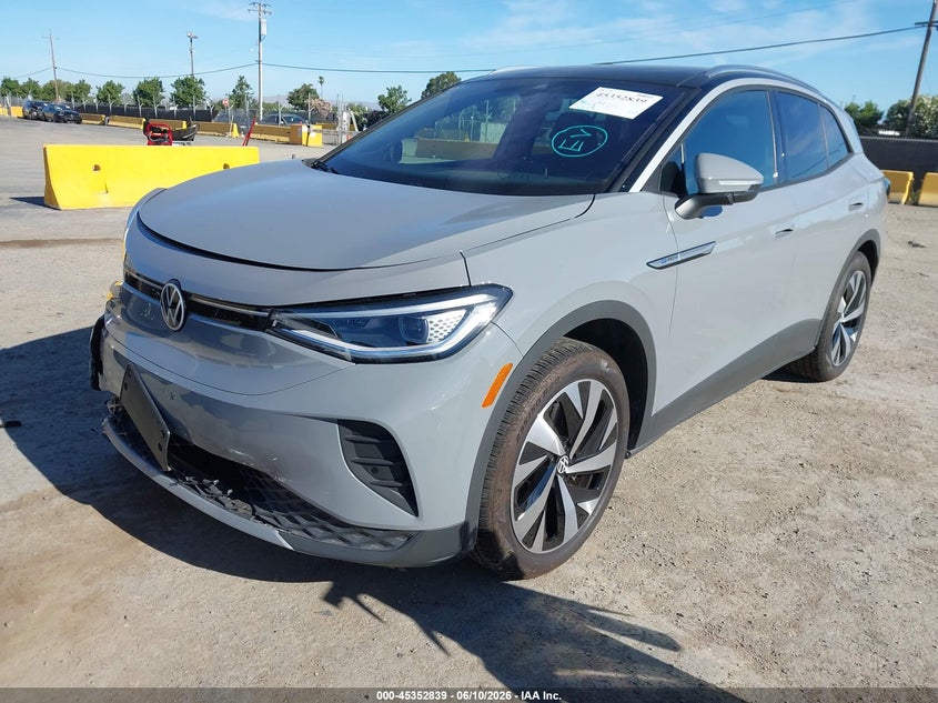 2021 Volkswagen Id.4 VIN WVGUNPE26MP058130 IAAI salvage auction — FRONT END, Salvage Title, sold $9,300 on 2026-07-17 (photo 2)