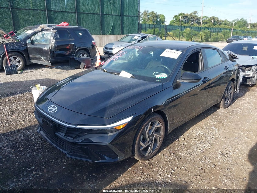 2025 Hyundai Elantra VIN KMHLM4DG2SU055637 IAAI salvage auction — REAR END, Salvage Title, sold $25 on 2026-07-21 (photo 2)