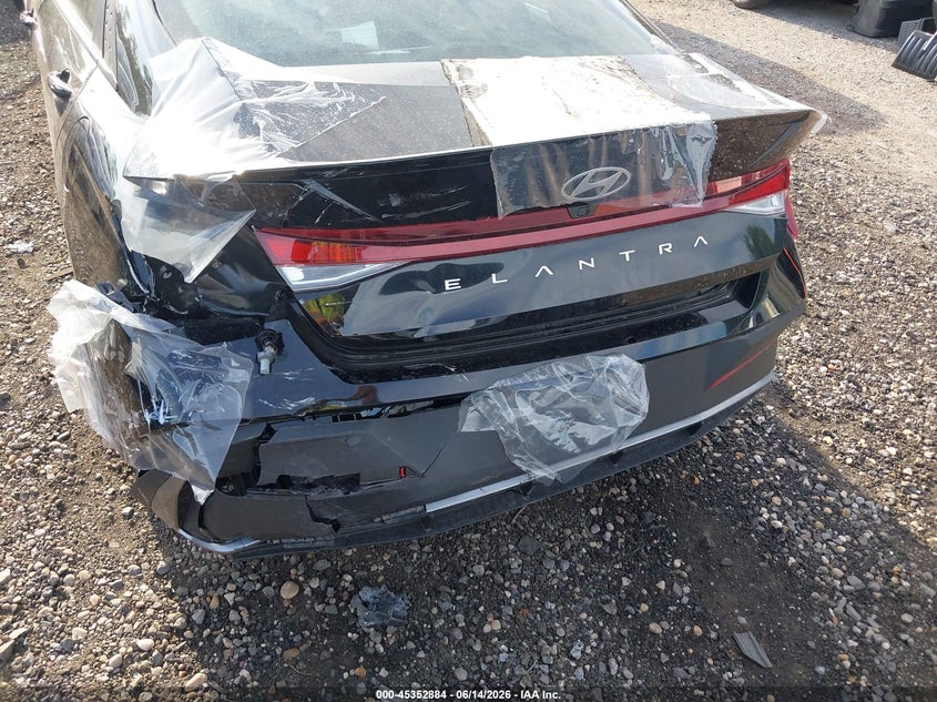 2025 Hyundai Elantra VIN KMHLM4DG2SU055637 IAAI salvage auction — REAR END, Salvage Title, sold $25 on 2026-07-21 (photo 6)