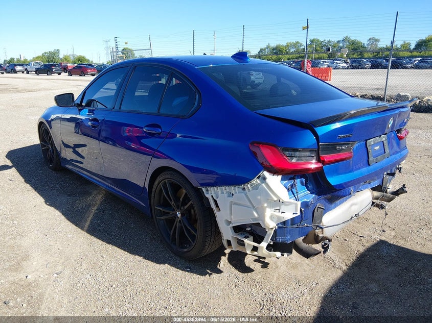 2020 BMW 3er VIN WBA5U9C00LFH34553 IAAI salvage auction — REAR END, Salvage (Illinois), sold $17,200 on 2026-07-16 (photo 3)