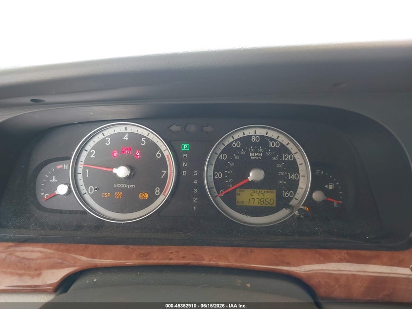 2005 Kia Amanti VIN KNALD124355062295 IAAI salvage auction — REAR END, Bill Of Sale (Washington), sold $225 on 2026-07-15 (photo 7)