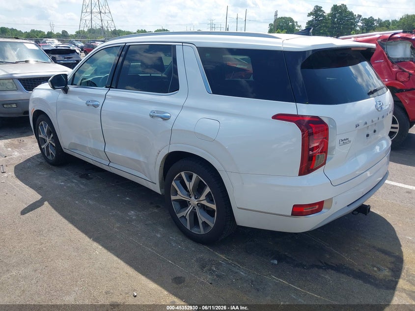 2022 Hyundai Palisade VIN KM8R54HE0NU398208 IAAI salvage auction — FRONT END, Salvage (Tennessee), sold $6,600 on 2026-07-28 (photo 3)
