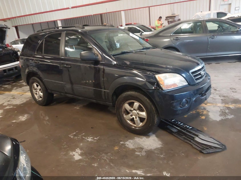 2008 Kia Sorento VIN KNDJD735785857245 IAAI salvage auction — LEFT FRONT, Salvage (Texas), sold $425 on 2026-07-15 (photo 1)